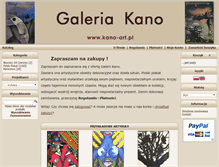 Tablet Screenshot of kano-art.pl